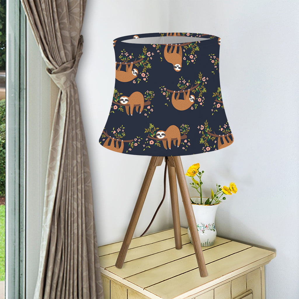 Cute Sloth Pattern Print Bell Lamp Shade