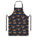 Cute Sloth Pattern Print Bib Apron With Pocket