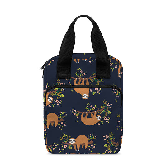Cute Sloth Pattern Print Bible Tote Bag
