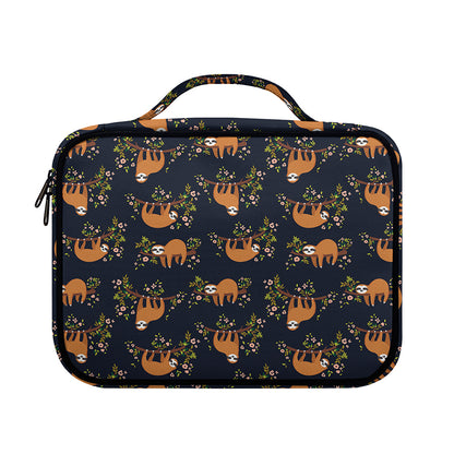 Cute Sloth Pattern Print Briefcase Bible Bag