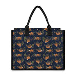 Cute Sloth Pattern Print Canvas Tote Bag