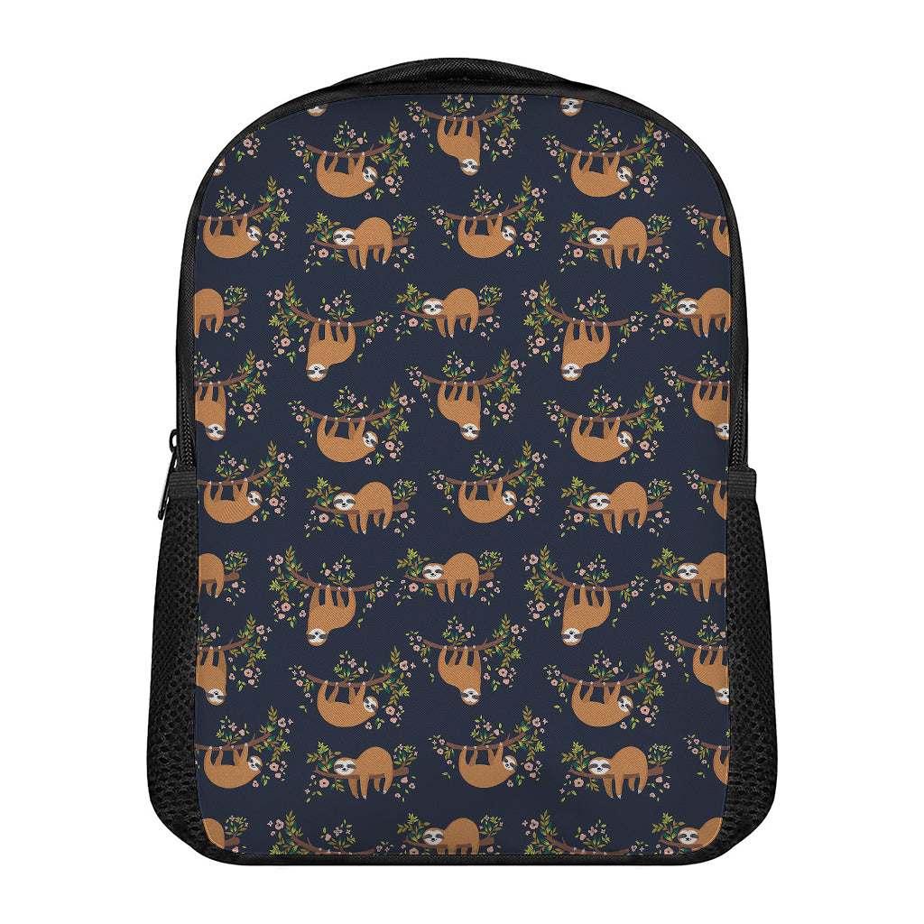 Cute Sloth Pattern Print Casual Backpack