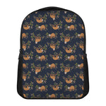 Cute Sloth Pattern Print Casual Backpack