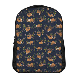 Cute Sloth Pattern Print Casual Backpack