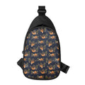 Cute Sloth Pattern Print Sling Bag