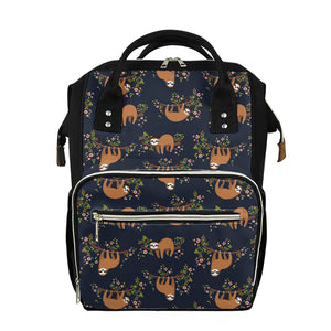 Cute Sloth Pattern Print Diaper Bag