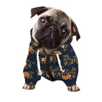 Cute Sloth Pattern Print Dog Zip Up Hoodie