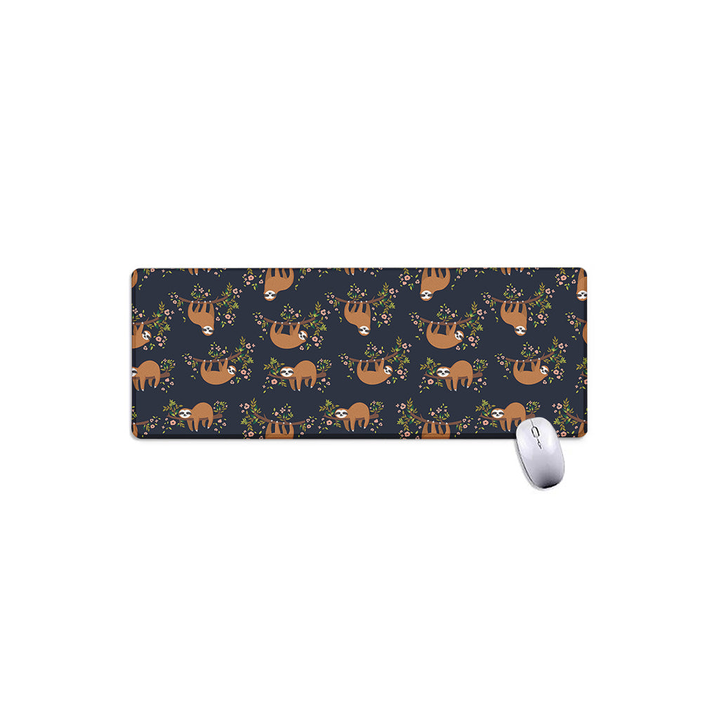 Cute Sloth Pattern Print Extended Mouse Pad