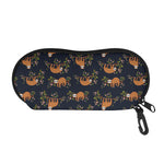 Cute Sloth Pattern Print Glasses Case