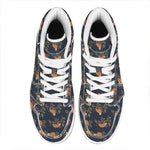 Cute Sloth Pattern Print High Top Leather Sneakers