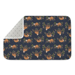 Cute Sloth Pattern Print Indoor Door Mat