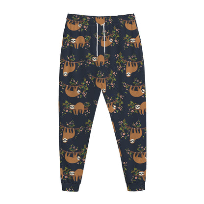Cute Sloth Pattern Print Jogger Pants