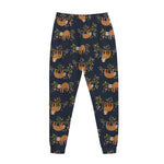 Cute Sloth Pattern Print Jogger Pants