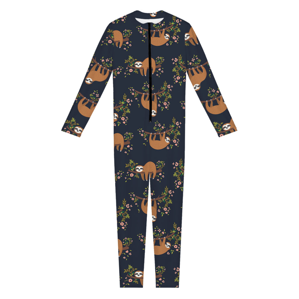 Cute Sloth Pattern Print Jumpsuit