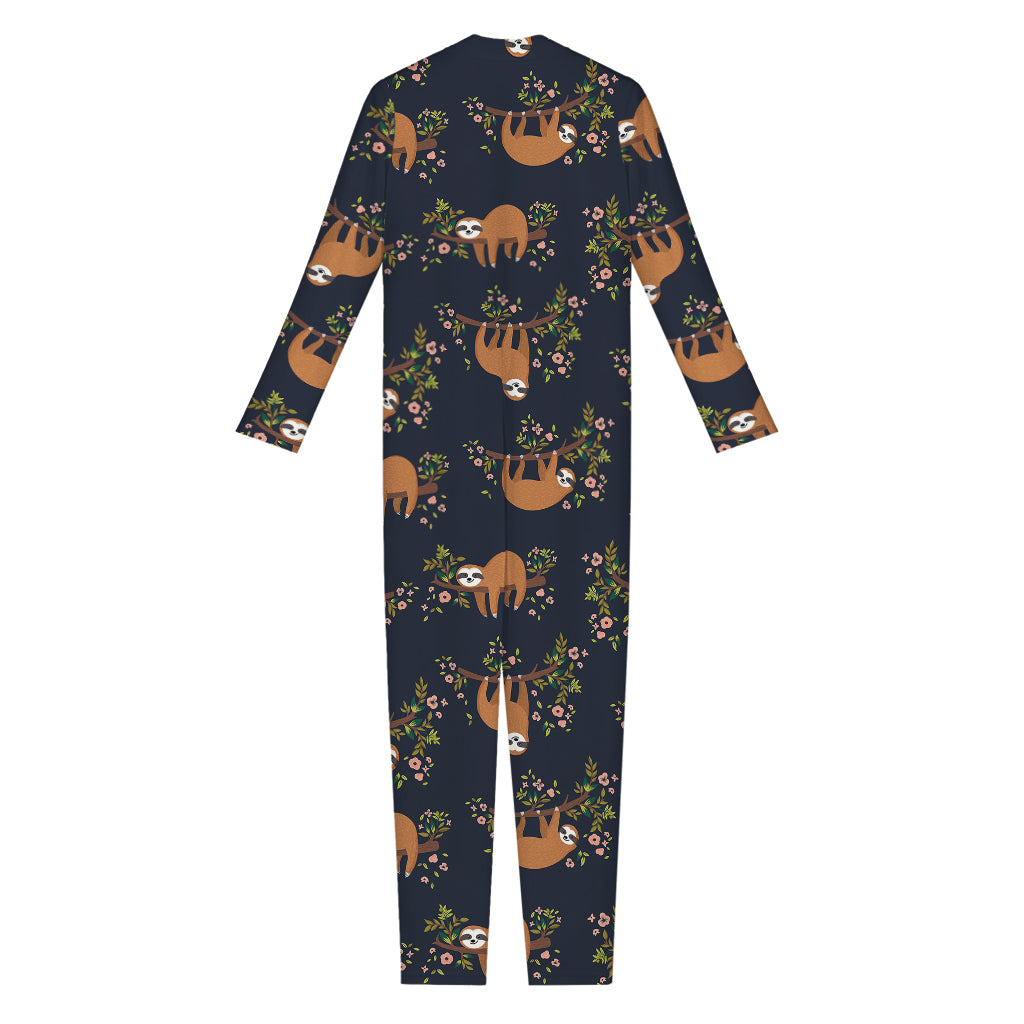 Cute Sloth Pattern Print Jumpsuit