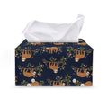 Cute Sloth Pattern Print Leather Tissue Box Cover