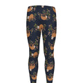 Cute Sloth Pattern Print Men's Leggings
