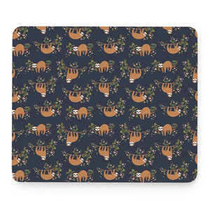 Cute Sloth Pattern Print Mouse Pad