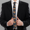 Cute Sloth Pattern Print Necktie