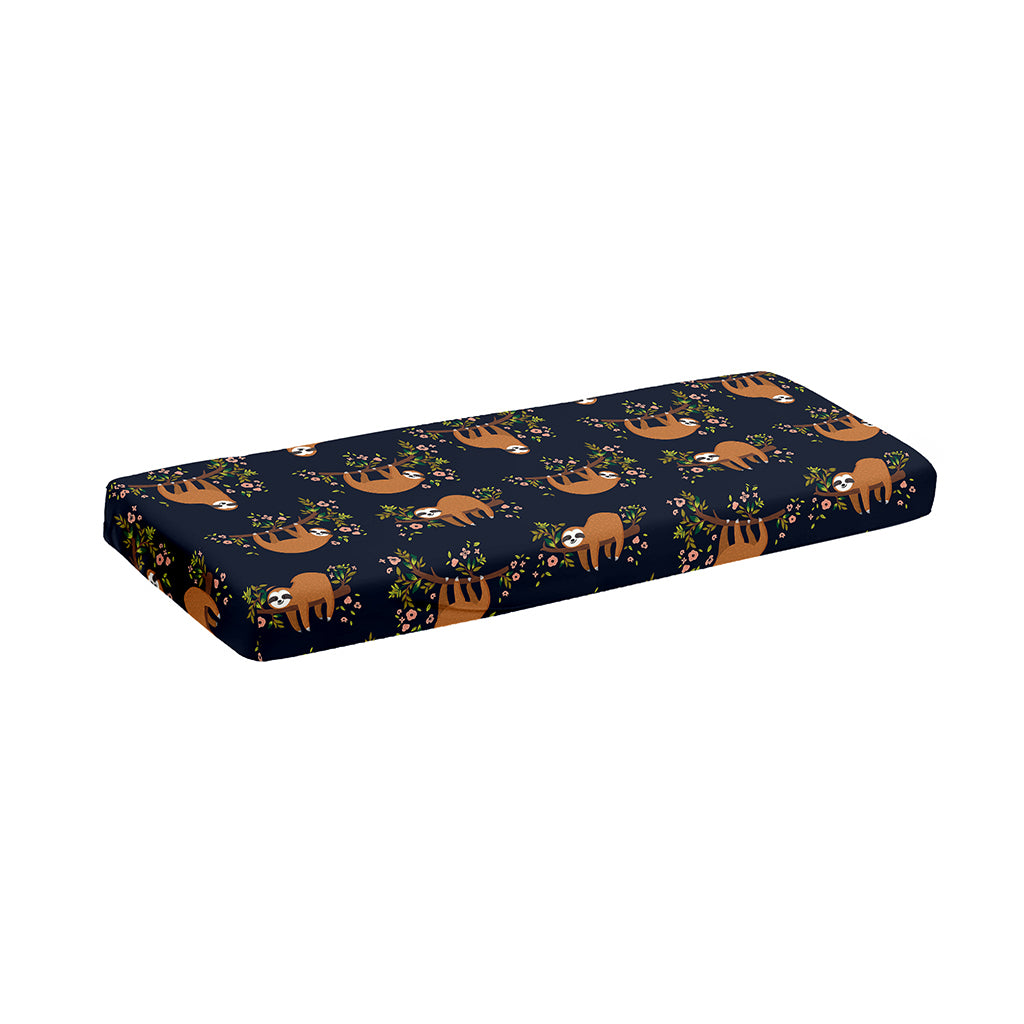 Cute Sloth Pattern Print Piano Keyboard Cover