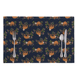 Cute Sloth Pattern Print Placemat