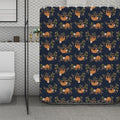 Cute Sloth Pattern Print Polyester Shower Curtain