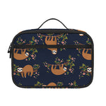 Cute Sloth Pattern Print Portable Lunch Bag