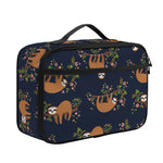 Cute Sloth Pattern Print Portable Lunch Bag