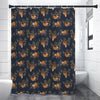 Cute Sloth Pattern Print Premium Shower Curtain