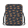 Cute Sloth Pattern Print Rectangular Crossbody Bag