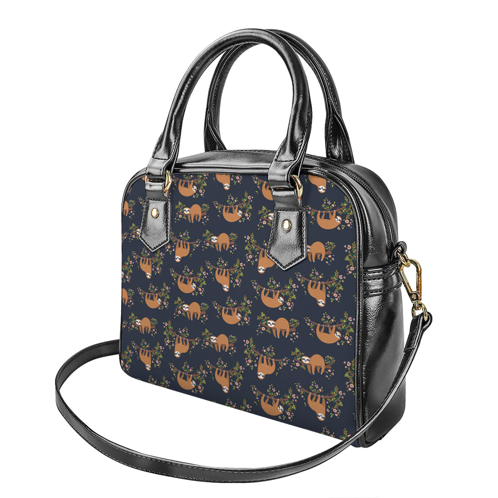 Cute Sloth Pattern Print Shoulder Handbag