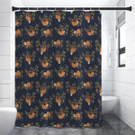 Cute Sloth Pattern Print Shower Curtain