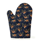 Cute Sloth Pattern Print Single Oven Mitt