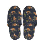 Cute Sloth Pattern Print Slippers