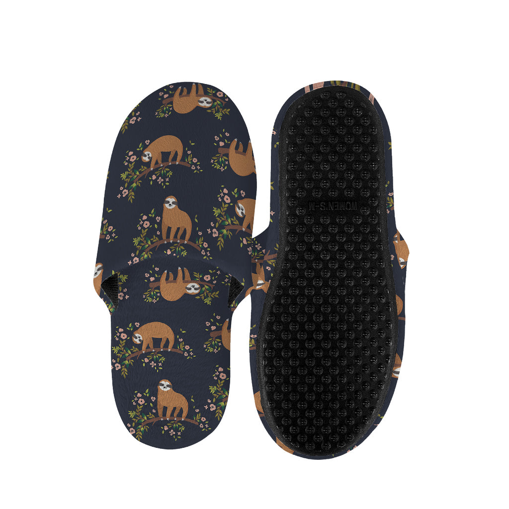 Cute Sloth Pattern Print Slippers