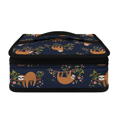 Cute Sloth Pattern Print Small Lunch Bag
