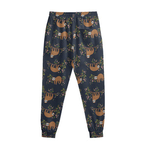 Cute Sloth Pattern Print Sweatpants