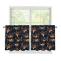 Cute Sloth Pattern Print Tier Curtains