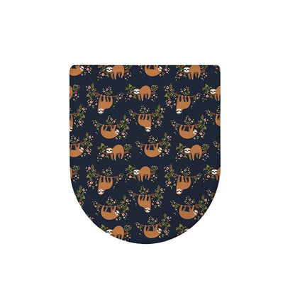 Cute Sloth Pattern Print Toilet Lid Cover