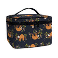 Cute Sloth Pattern Print Travel Makeup Bag
