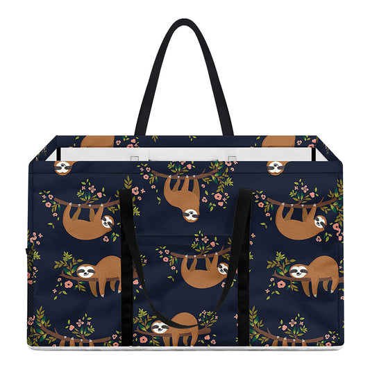 Cute Sloth Pattern Print Utility Tote Bag