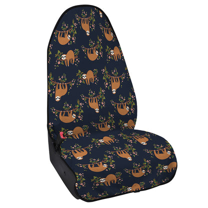 Cute Sloth Pattern Print Waterproof Car Seat Cover