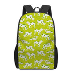 Cute Smiley Cow Pattern Print 17 Inch Backpack