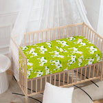 Cute Smiley Cow Pattern Print Baby Crib Sheet