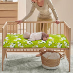 Cute Smiley Cow Pattern Print Baby Crib Sheet