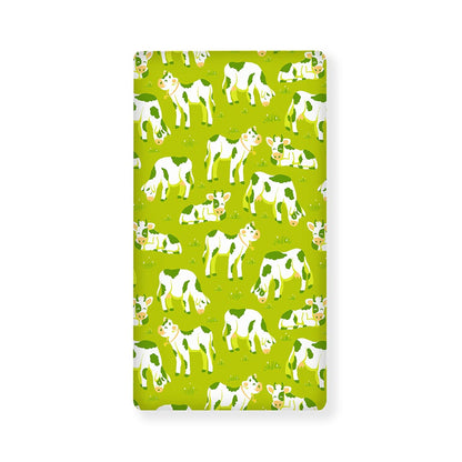Cute Smiley Cow Pattern Print Baby Crib Sheet