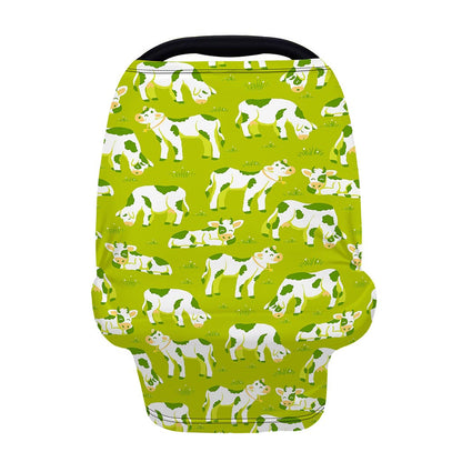 Cute Smiley Cow Pattern Print Baby Seat Cover