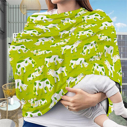 Cute Smiley Cow Pattern Print Baby Seat Cover