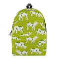 Cute Smiley Cow Pattern Print School Backpack