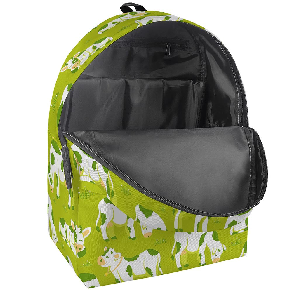 Cute Smiley Cow Pattern Print Backpack